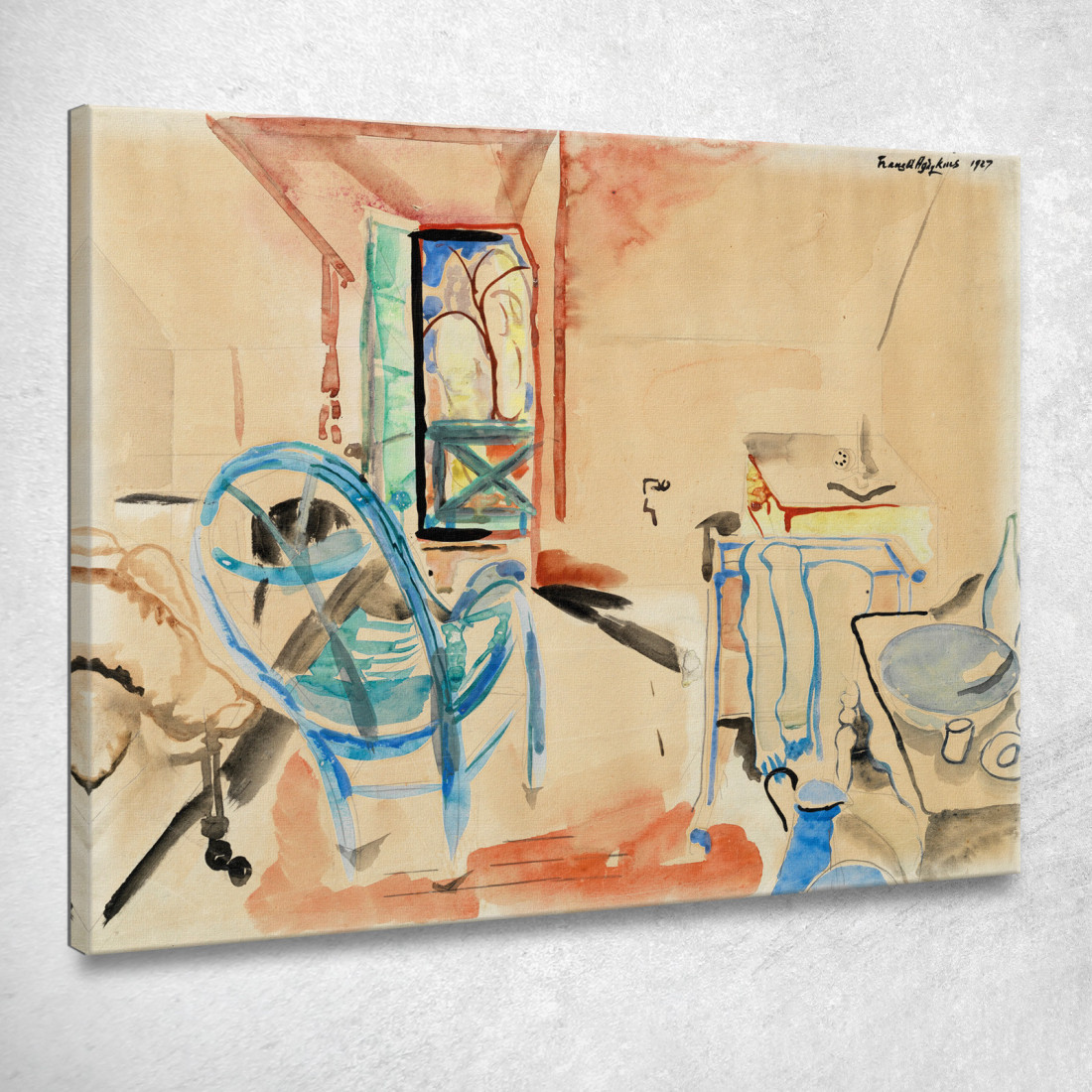 Scena D'Interno Frances Hodgkins fhd16 quadro stampato su tela