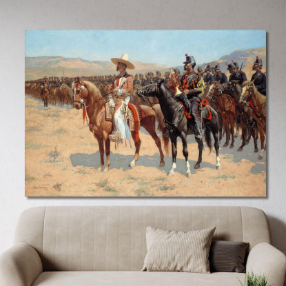 Il Maggiore Messicano Frederic Remington frm53 quadro stampato su tela