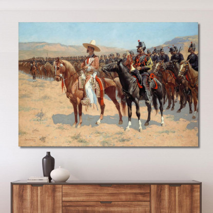 Il Maggiore Messicano Frederic Remington frm53 quadro stampato su tela