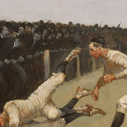 Touchdown Yale Contro Princeton Giorno Del Ringraziamento Frederic Remington frm63 quadro stampato su tela
