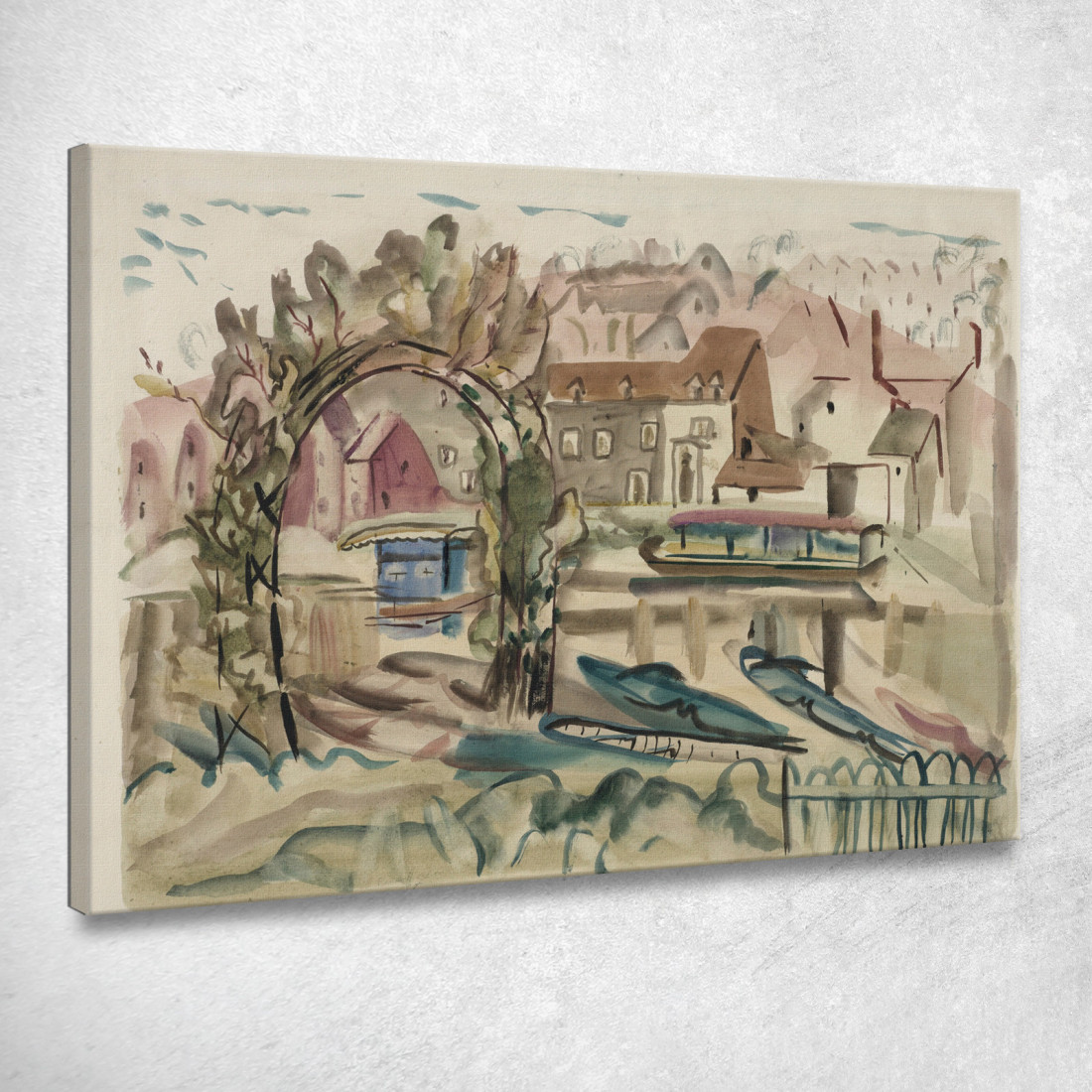 Sul Fiume Severn Frances Hodgkins fhd20 quadro stampato su tela Sul Fiume Severn Frances Hodgkins fhd20 quadro stampato su tela