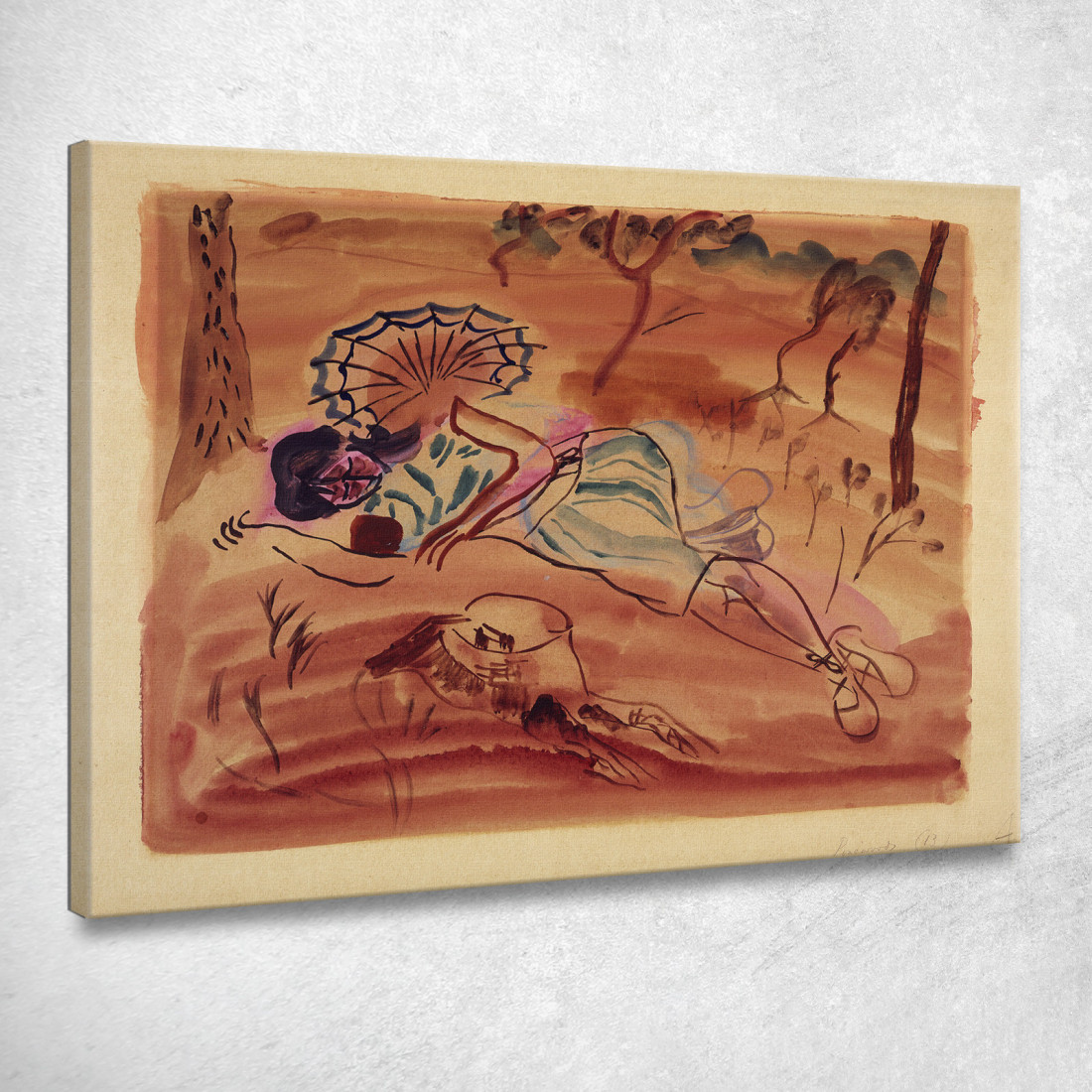 Pinete Sotto I Pini Frances Hodgkins fhd21 quadro stampato su tela Pinete Sotto I Pini Frances Hodgkins fhd21 quadro stampato su tela