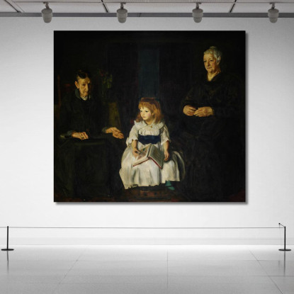 Elinor Jean E Anna George Wesley Bellows gwb14 quadro stampato su tela