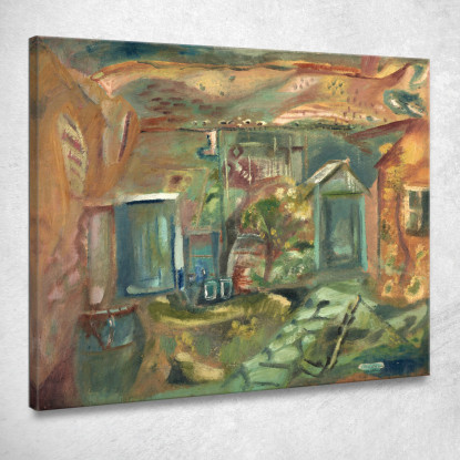 Cortile Di Purbeck Nel Primo Pomeriggio Frances Hodgkins fhd24 quadro stampato su tela