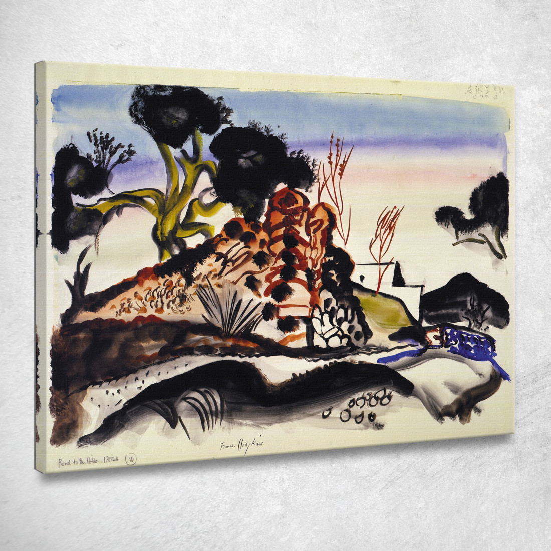 Strada Verso Le Colline Ibiza Frances Hodgkins fhd27 quadro stampato su tela Strada Verso Le Colline Ibiza Frances Hodgkins fhd27 quadro stampato su tela