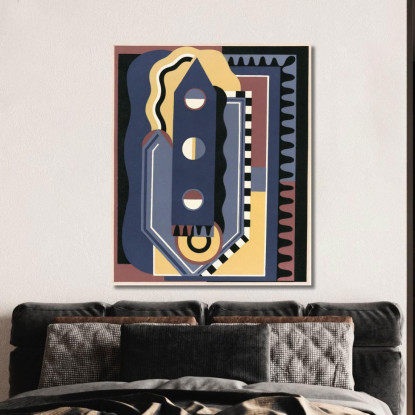 Collezione Decori E Colori Pl.04 Georges Valmier gvl5 quadro stampato su tela