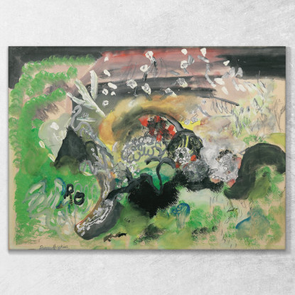 Primavera A Little Woolgarston Frances Hodgkins fhd31 quadro stampato su tela