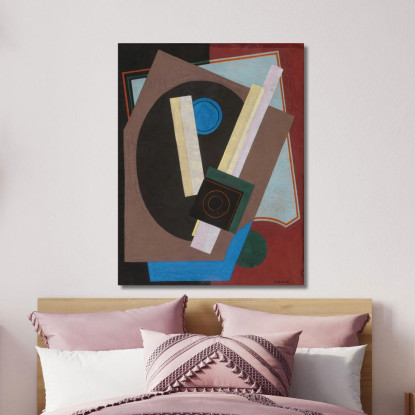 Composizione Del Motivo Decorativo Georges Valmier gvl30 quadro stampato su tela