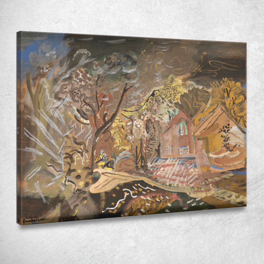 La Croft House Bradford Su Tone Taunton Somerset Frances Hodgkins fhd37 quadro stampato su tela La Croft House Bradford Su Tone Taunton Somerset Frances Hodgkins fhd37 quadro stampato su tela