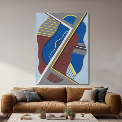 Studio Senza Titolo Per Un Motivo Decorativo Georges Valmier gvl63 quadro stampato su tela