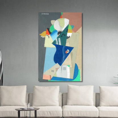 Vaso Di Fiori 2 Georges Valmier gvl73 quadro stampato su tela