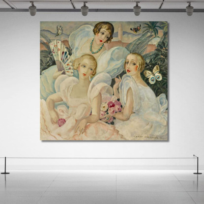 Le Donne Fatali Gerda Wegener gwg9 quadro stampato su tela