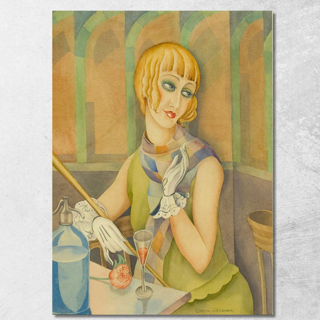 E' Sull'Elba Gerda Wegener gwg11 quadro stampato su tela E' Sull'Elba Gerda Wegener gwg11 quadro stampato su tela