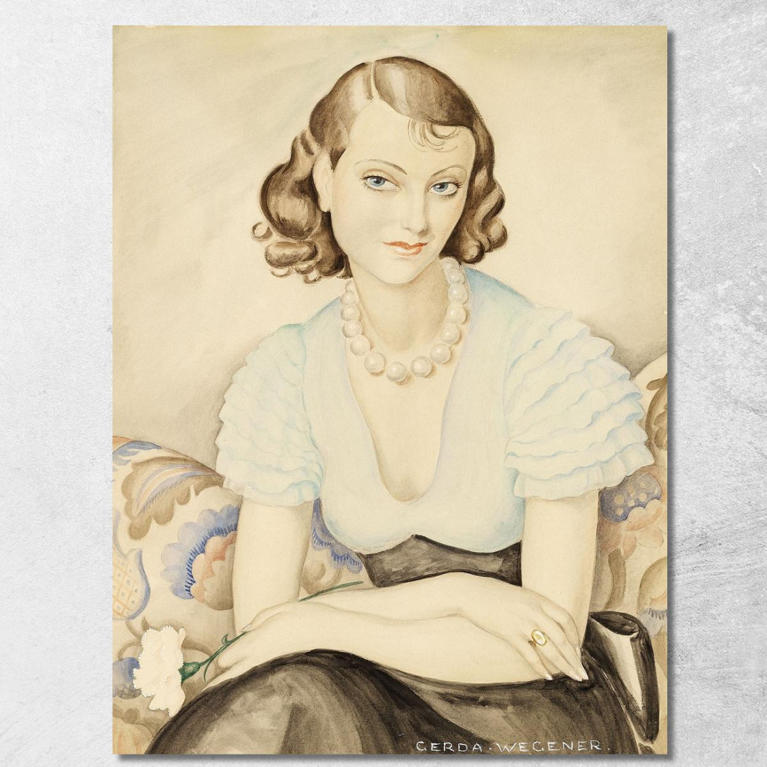 Ritratto Di Una Giovane Donna Gerda Wegener gwg16 quadro stampato su tela Ritratto Di Una Giovane Donna Gerda Wegener gwg16 quadro stampato su tela