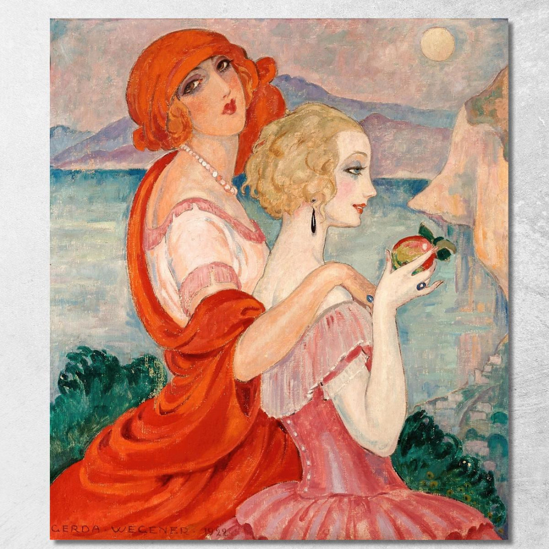 Sulla Strada Per Anacapri Gerda Wegener gwg24 quadro stampato su tela Sulla Strada Per Anacapri Gerda Wegener gwg24 quadro stampato su tela