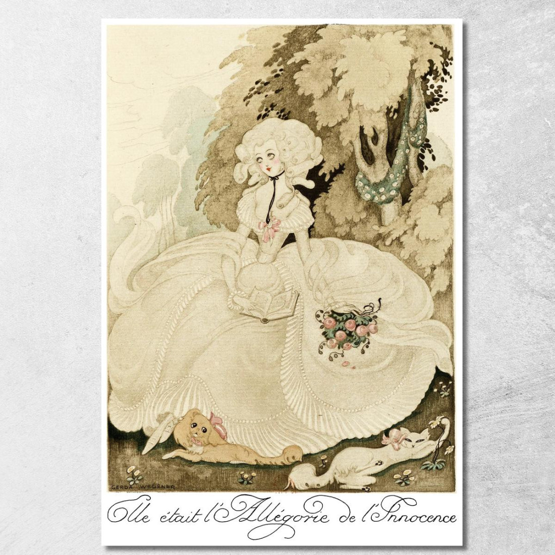 Sui Tacchi Rossi Pl 09 Gerda Wegener gwg33 quadro stampato su tela Sui Tacchi Rossi Pl 09 Gerda Wegener gwg33 quadro stampato su tela