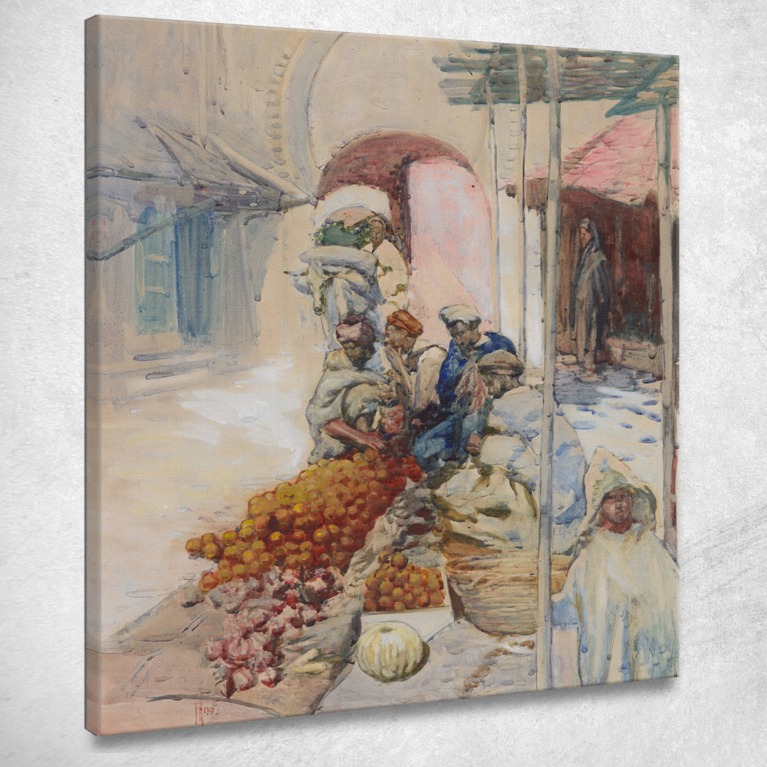 I Venditori Di Arance Tangeri Frances Hodgkins fhd44 quadro stampato su tela I Venditori Di Arance Tangeri Frances Hodgkins fhd44 quadro stampato su tela