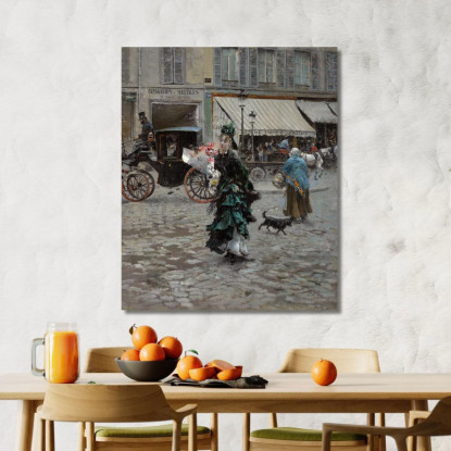 Attraversare La Strada Giovanni Boldini gbd15 quadro stampato su tela