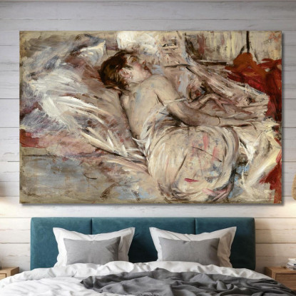 Nello Studio Dell'Artista Giovanni Boldini gbd27 quadro stampato su tela