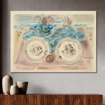 Due Piatti Frances Hodgkins fhd49 quadro stampato su tela