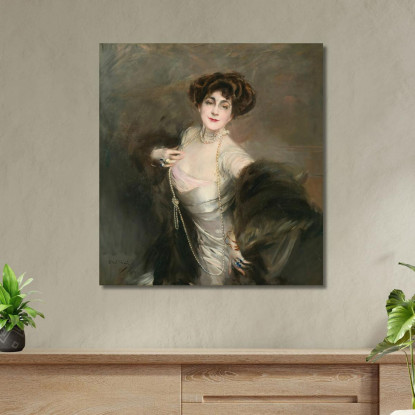 Ritratto Di Diaz Albertini Giovanni Boldini gbd56 quadro stampato su tela