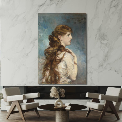 Ritratto Di Harriet Valentine Crocker Alexander Giovanni Boldini gbd60 quadro stampato su tela