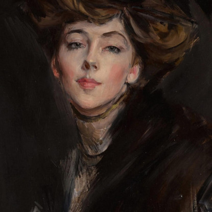 Ritratto Della Signorina Anita Stewart Giovanni Boldini gbd68 quadro stampato su tela