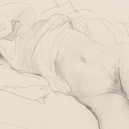 Nudo Sdraiato Giovanni Boldini gbd75 quadro stampato su tela