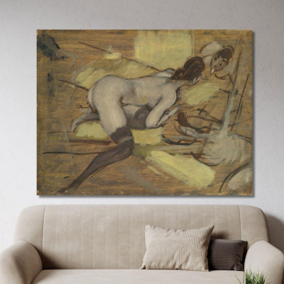 Solo Con Lo Specchio Giovanni Boldini gbd81 quadro stampato su tela