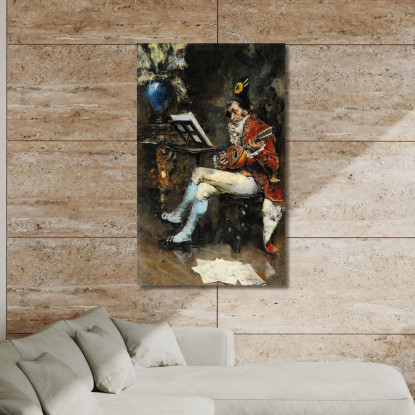 Il Musicista Giovanni Boldini gbd87 quadro stampato su tela
