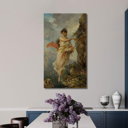 Flora Alpina Hans Zatzka hzt8 quadro stampato su tela