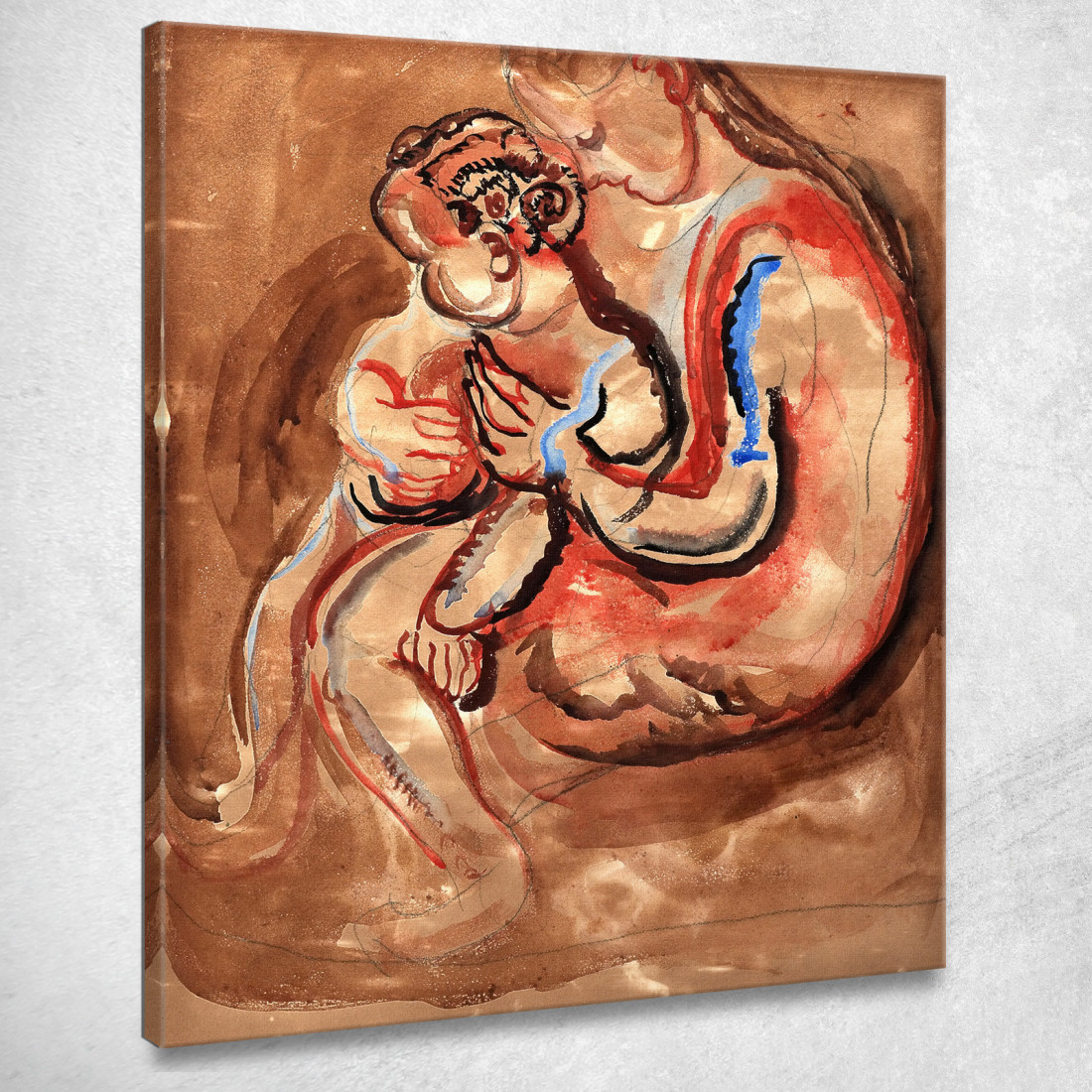 Madre E Figlio Frances Hodgkins fhd58 quadro stampato su tela Madre E Figlio Frances Hodgkins fhd58 quadro stampato su tela