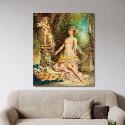 Cupido Hans Zatzka hzt16 quadro stampato su tela