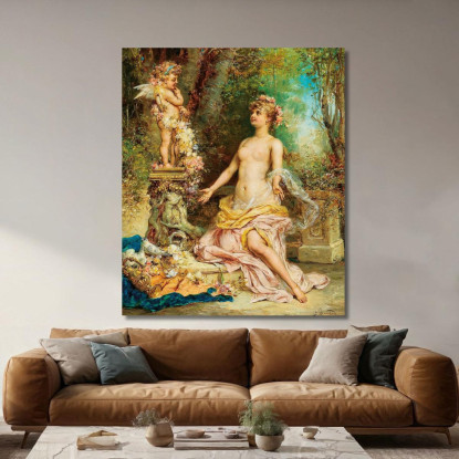 Cupido Hans Zatzka hzt16 quadro stampato su tela