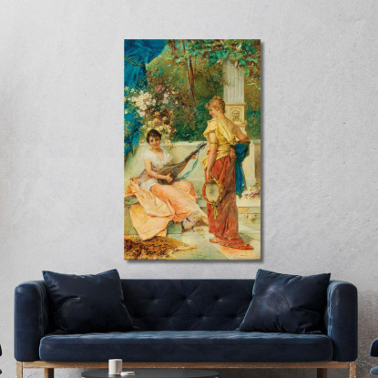 Allegra Melodia [Una Allegra Melodia] Hans Zatzka hzt32 quadro stampato su tela