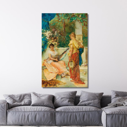 Allegra Melodia [Una Allegra Melodia] Hans Zatzka hzt32 quadro stampato su tela