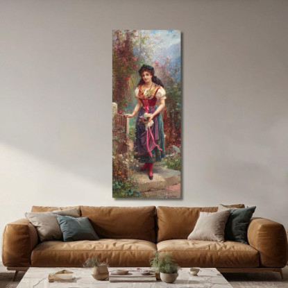 Andare In Chiesa Hans Zatzka hzt37 quadro stampato su tela