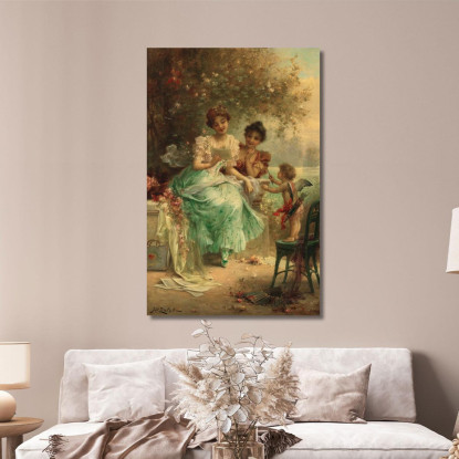 La Lettera D'Amore Hans Zatzka hzt48 quadro stampato su tela