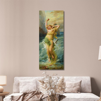 Ninfa Dell'Acqua Hans Zatzka hzt57 quadro stampato su tela
