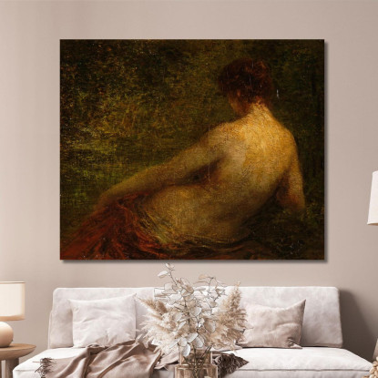 Donna Nuda Da Dietro Henri Fantin-Latour hft19 quadro stampato su tela