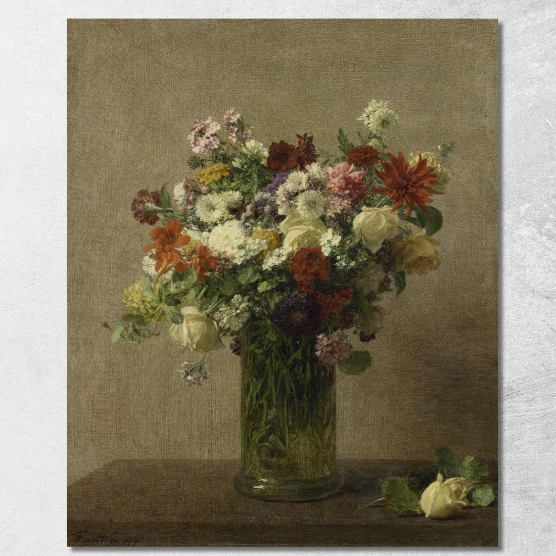 Fiori Dalla Normandia Henri Fantin-Latour hft31 quadro stampato su tela Fiori Dalla Normandia Henri Fantin-Latour hft31 quadro stampato su tela