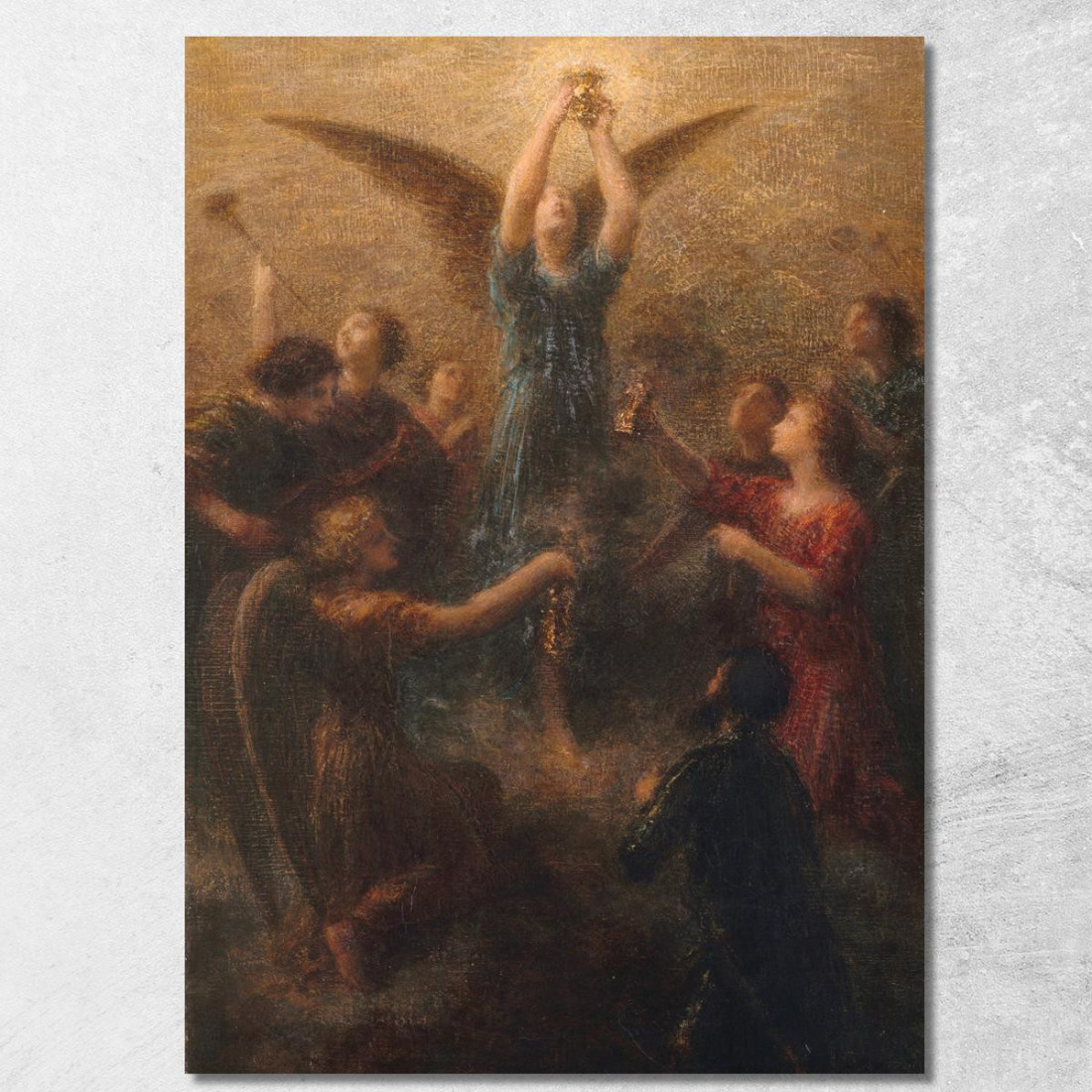 Il Graal. Preludio Di Lohengrin Henri Fantin-Latour hft42 quadro stampato su tela Il Graal. Preludio Di Lohengrin Henri Fantin-Latour hft42 quadro stampato su tela