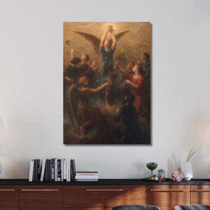 Il Graal. Preludio Di Lohengrin Henri Fantin-Latour hft42 quadro stampato su tela