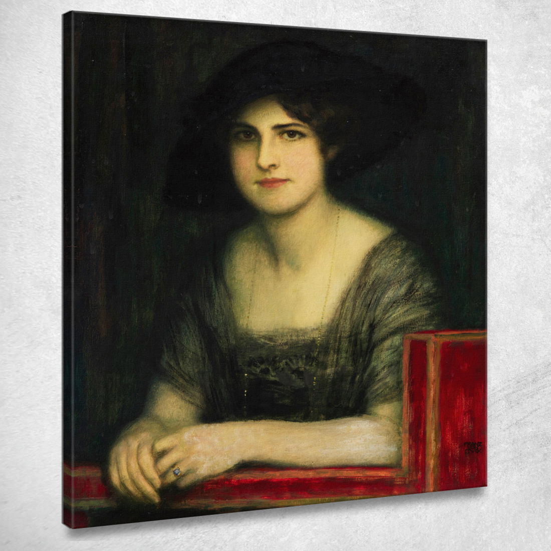 Ritratto Della Figlia Maria 3 Franz von Stuck fvs10 quadro stampato su tela Ritratto Della Figlia Maria 3 Franz von Stuck fvs10 quadro stampato su tela