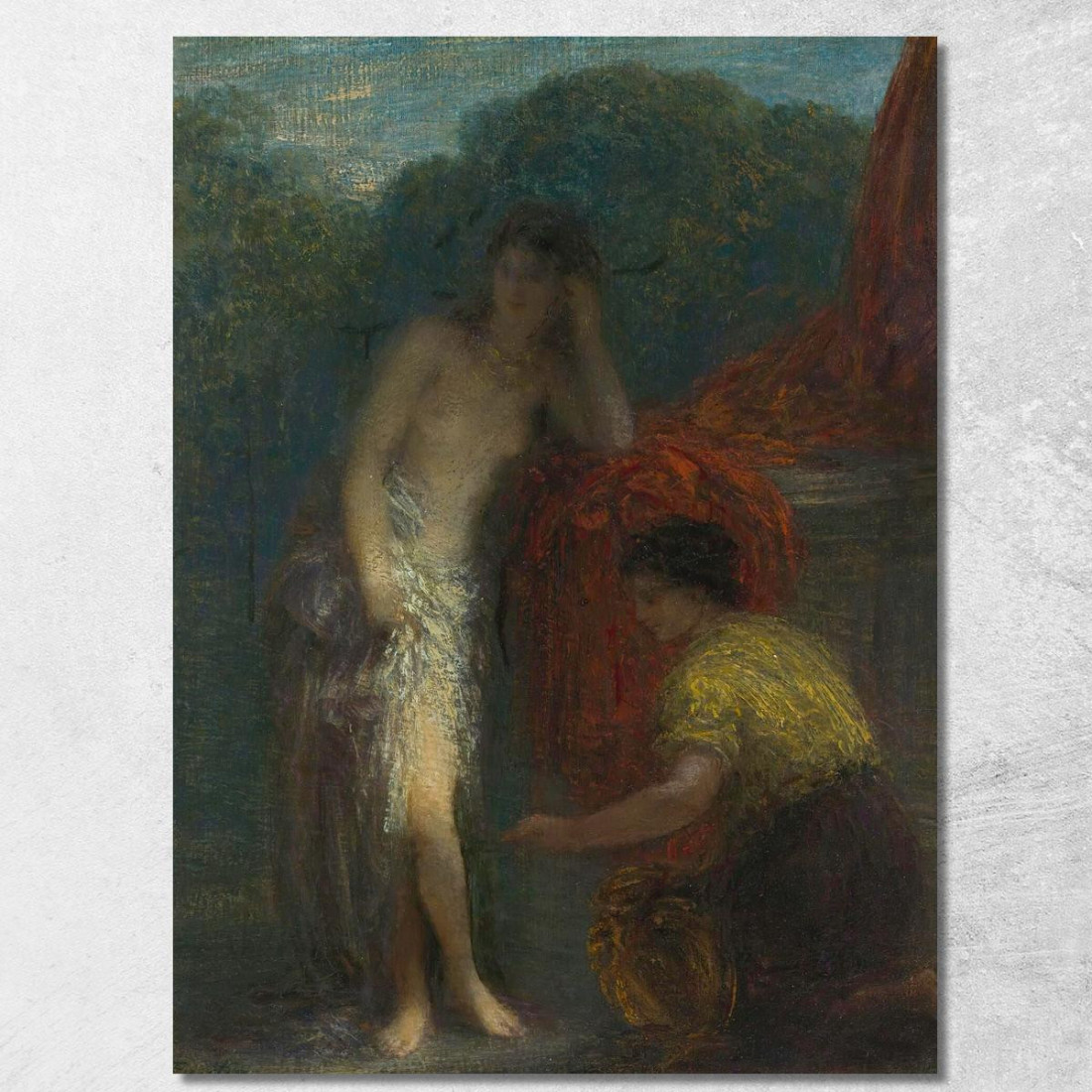 Riposo Henri Fantin-Latour hft46 quadro stampato su tela Riposo Henri Fantin-Latour hft46 quadro stampato su tela