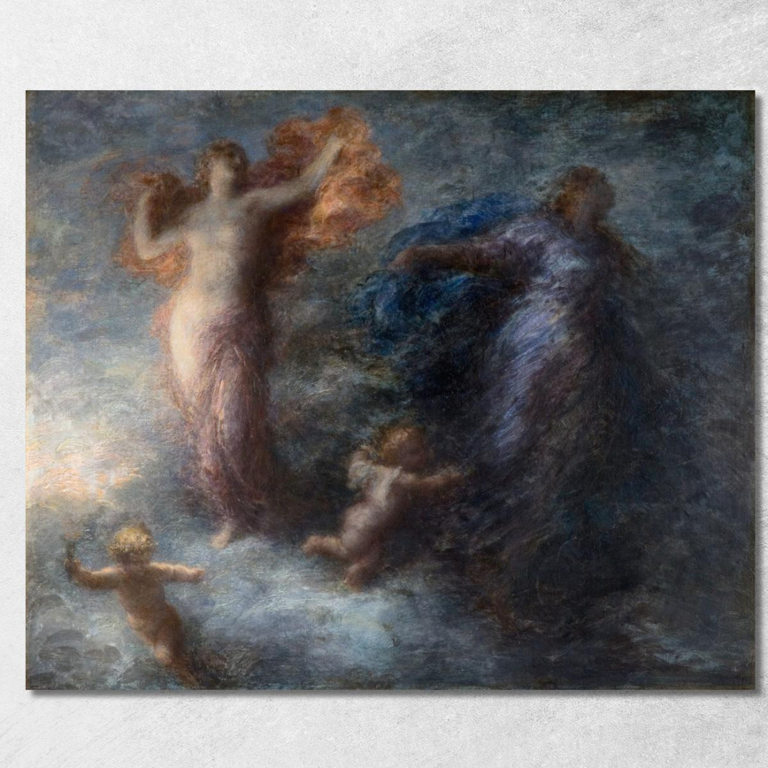 L'Alba E La Notte Henri Fantin-Latour hft49 quadro stampato su tela L'Alba E La Notte Henri Fantin-Latour hft49 quadro stampato su tela