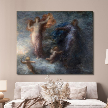 L'Alba E La Notte Henri Fantin-Latour hft49 quadro stampato su tela