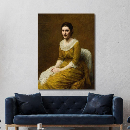 La Signorina Sarah Budgett Henri Fantin-Latour hft57 quadro stampato su tela