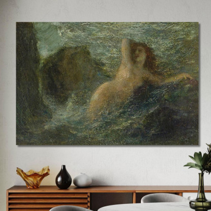 Ondine Gold La Ninfa Dell'Oro Del Mare Henri Fantin-Latour hft61 quadro stampato su tela