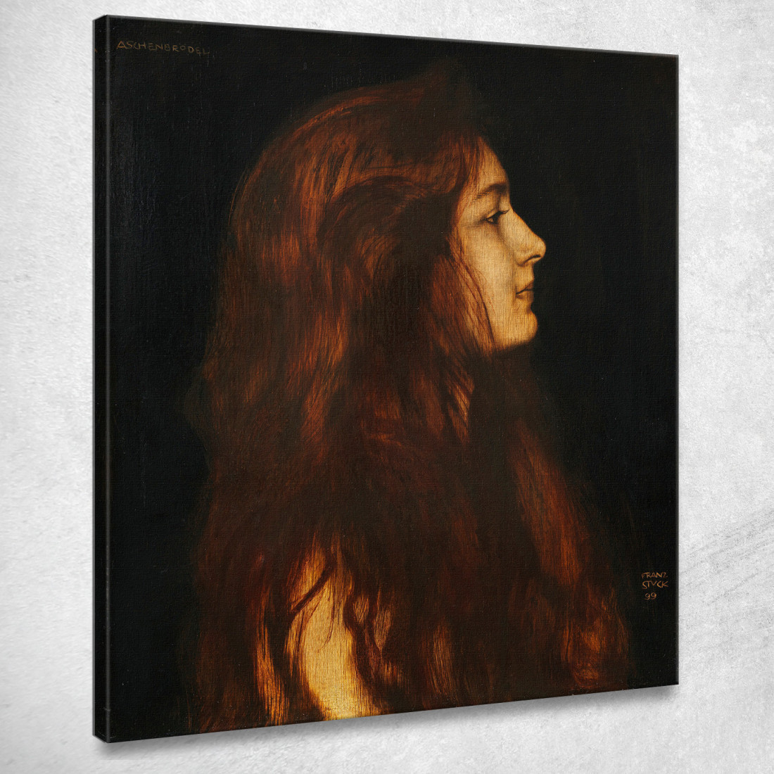 Cenerentola Franz von Stuck fvs15 quadro stampato su tela Cenerentola Franz von Stuck fvs15 quadro stampato su tela